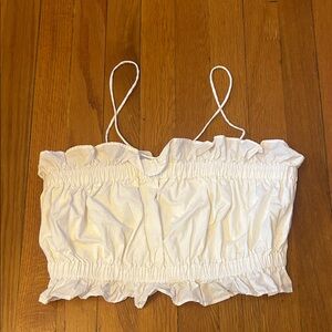 Wray white Leigh top bandeau crop medium